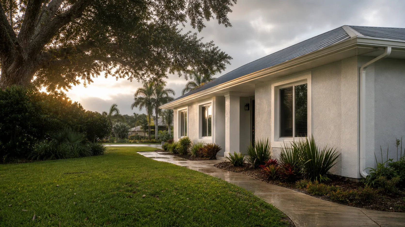 A believable Palm Bay-area home suited to plumbing planning